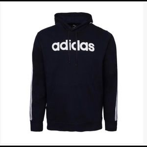 NWT adidas 3-Stripe Logo Hoodie - 2XL Navy